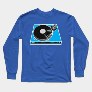 Classic Turntable in Candy Blue Long Sleeve T-Shirt